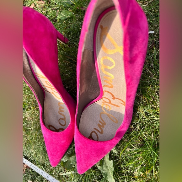 Pointed Toe Pump Suede High Heels 6 Pink - Picture 7 of 15